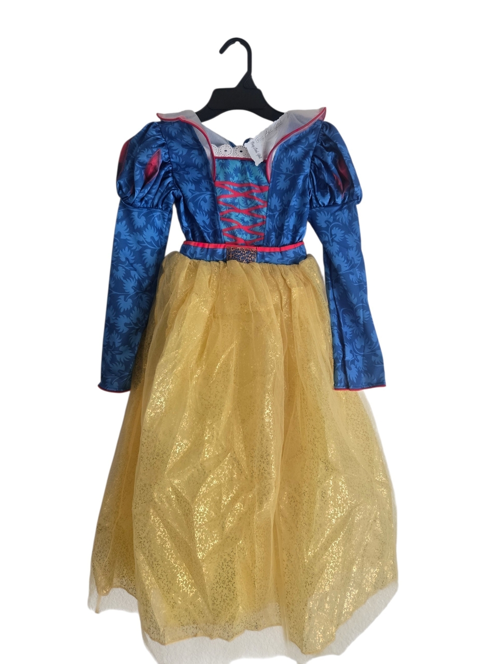 Disney Snow White Deluxe Princess Costume Dress Up Set Wand Tiara Girls 7-8 NWT